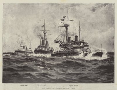 De Marine Manoeuvres, stoomtactieken van het reservesquadron, richting veranderen door Charles John de Lacy